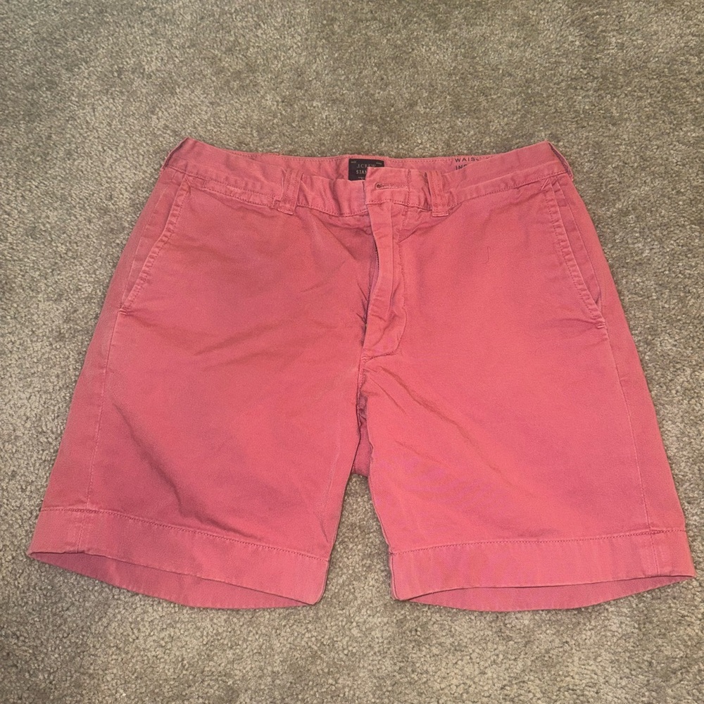 J. Crew Stanton Shorts Pink Size 30 Waist 7” inseam